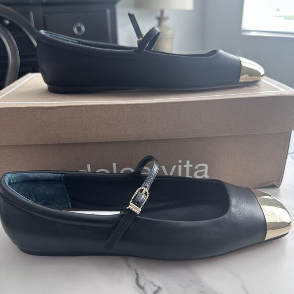 Dolce Vita Womens Reyes Toe Cap Leather Ballet Flats Size 8 (MSRP $130) New - Picture 6 of 7